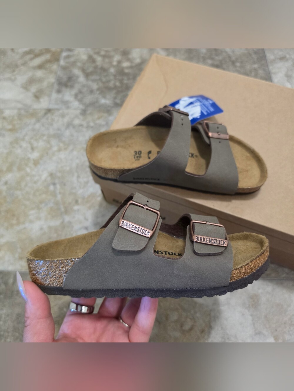 Kids' Birkenstock Arizona Birkibuc Sandals NWT